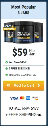 Nitric Boost 3 jars